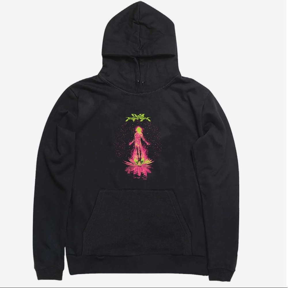 Club Fantasy In Bloom Hoodie in Black